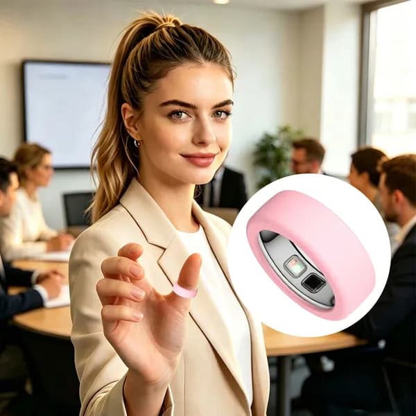 Чехол для кольца Oura Ring 5 из силикона розовый размер S