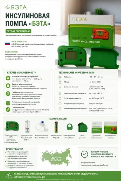 Инсулиновая помпа БЭТА