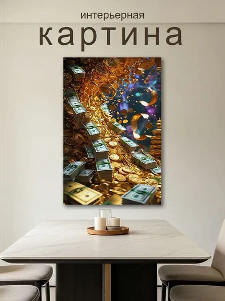 Картина "Печать струй" 30x45 см