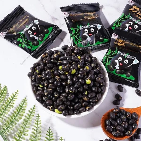 Жареные чёрные бобы, закуска, 20 пакетиков