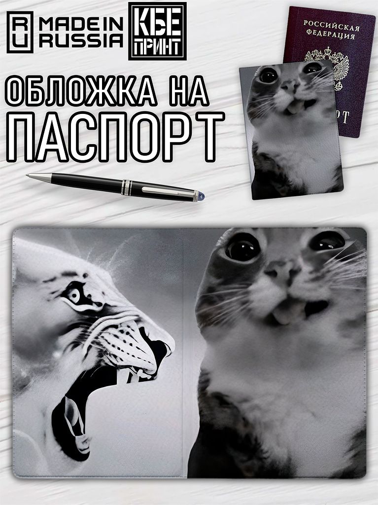 Обложка на паспорт Мем Рейджбайт