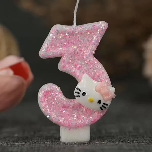 Свечи для торта цифра 0, цифра 1, 5 см