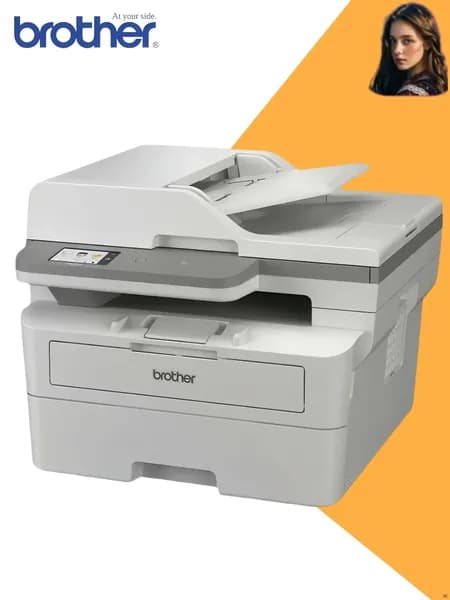 Brother МФУ Лазерное DCP-B7658DW.., 3-в-1, ч/б, A4, USB, Wi-Fi, светло-серый
