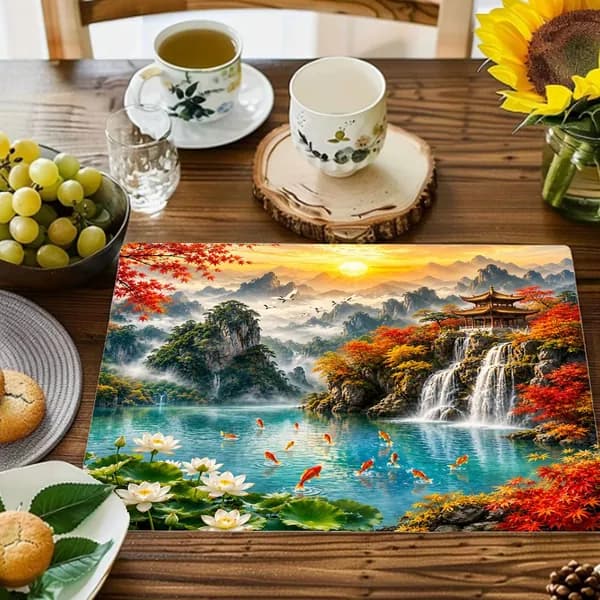 Салфетка сервировочная Искусственные материалы 32x42см, 1шт.