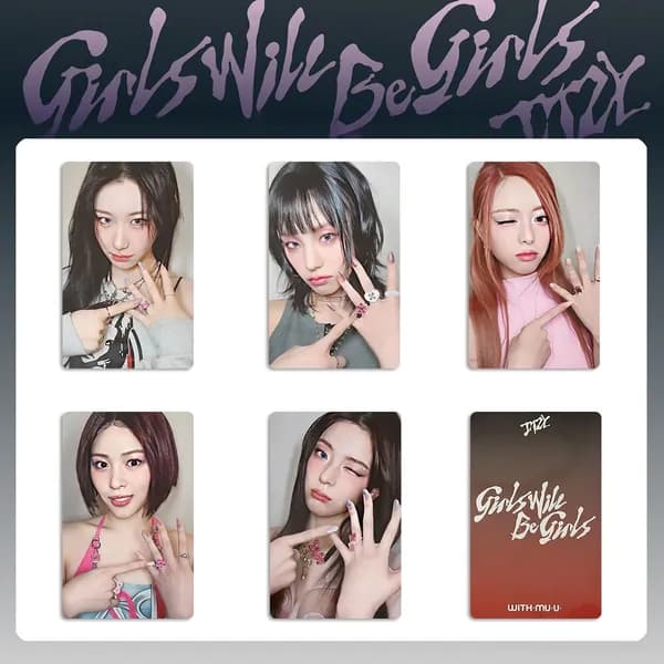 Карточки ITZY Girls Will Be Girls k-pop карточки коллекционные Фотокарточки 54 * 86 мм