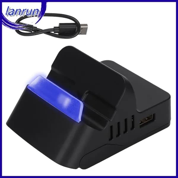 Беспроводное зарядное устройство с HDMI и Bluetooth 9.5x7x5 см, док-станция для консолей и смартфонов