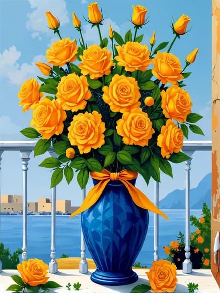 Картина по номерам цветы "Розы" 30x40cm ,на холсте без подрамником