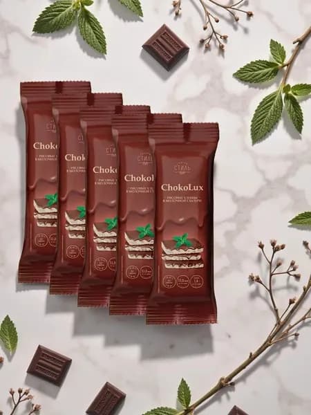 "CHOKOLUX" рисовые хлебцы в молочной глазури 68г.-5шт