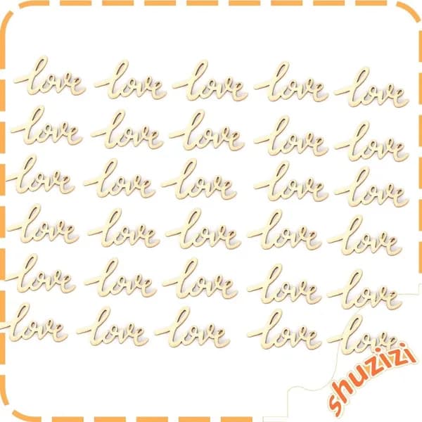 Буквы из дерева Love Script, стильные и рустикальные для романтичного оформления стен в доме