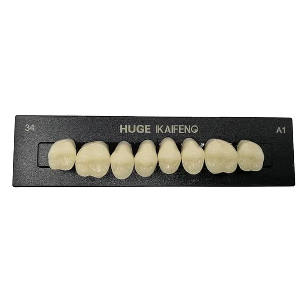 Kaifeng - зубы акриловые 8*1/ A1, 34U (1 планка), A134U_Kaifeng, HUGE