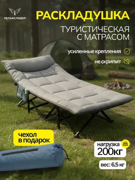 Раскладушка ,70х190х37см