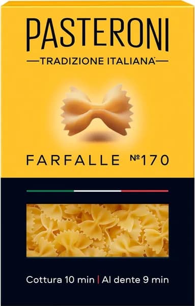 Макароны PASTERONI Farfalle №170 бабочки группа А, 400г