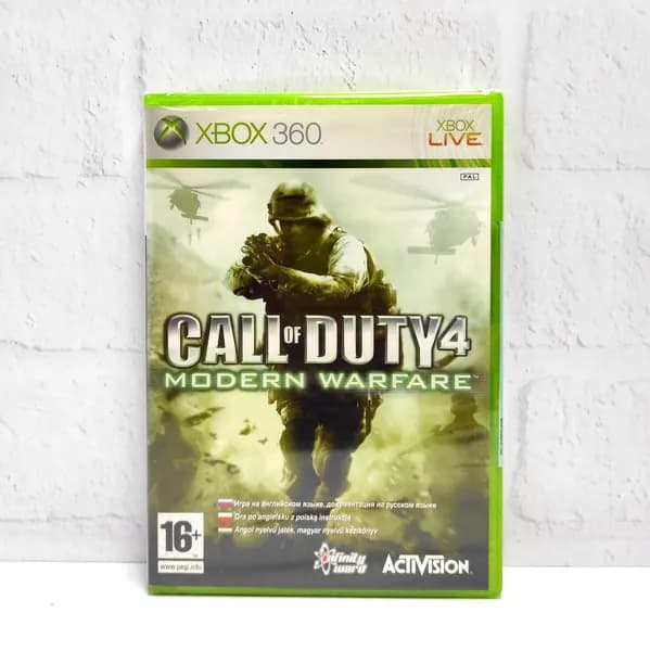 Call Of Duty 4 Modern Warfare Английский язык Видеоигра на диске Xbox 360. Товар уцененный