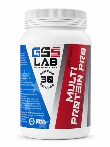 GSS Lab Multi Protein Pro Многокомпонентный протеин 900 грамм со вкусом Клубники