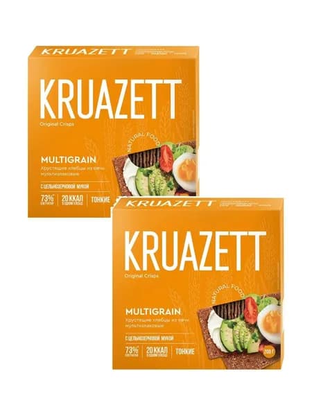 Хлебцы Kruazett мультизлаковые, 200 г х 2 шт