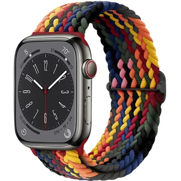 Вязаный ремешок для умных часов Apple Watch, лаконичный стиль, совместим с моделями 4, 5, 6, 7, 8, 9, 10, 11