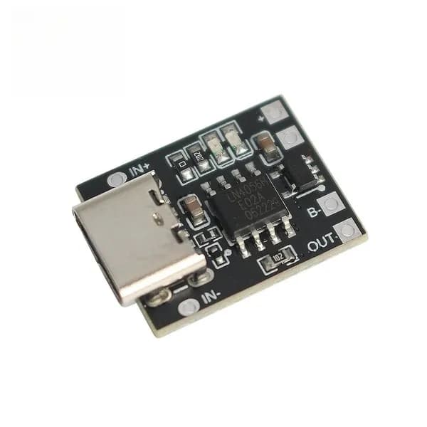 TP4057 Модуль зарядки литиевого аккумулятора 1A, USB-зарядная плата с защитой от перезаряда для 4.2 В Li-ion элементов
