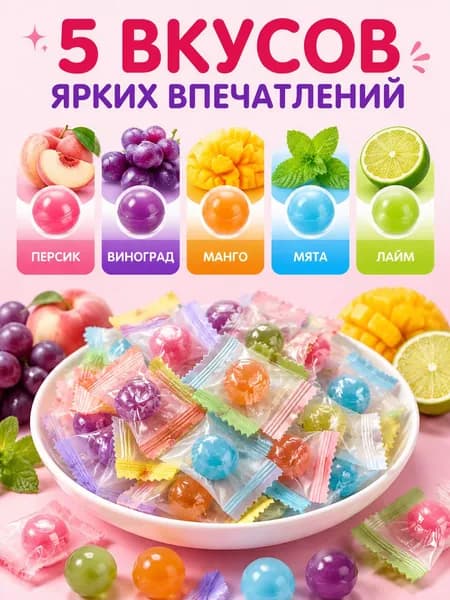 Фруктовый мармелад со вкусом лайма, 500 г