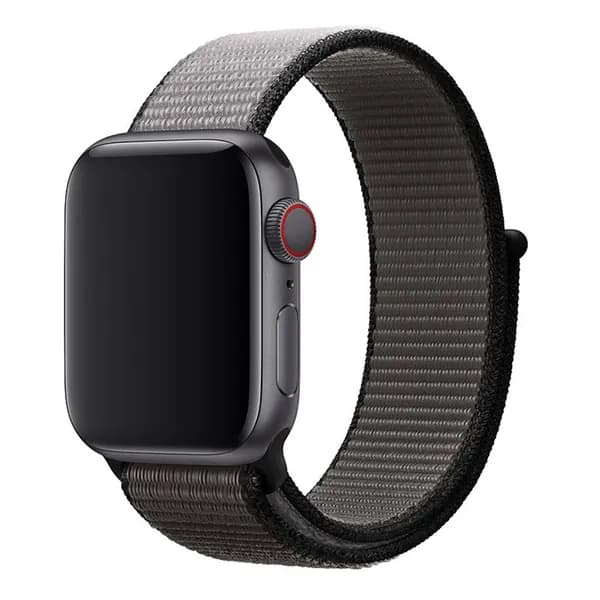 Нейлоновый ремешок для Apple Watch series 1-9 SE, SE 2 38-40-41 mm / Эластичный тканевый браслет на липучке