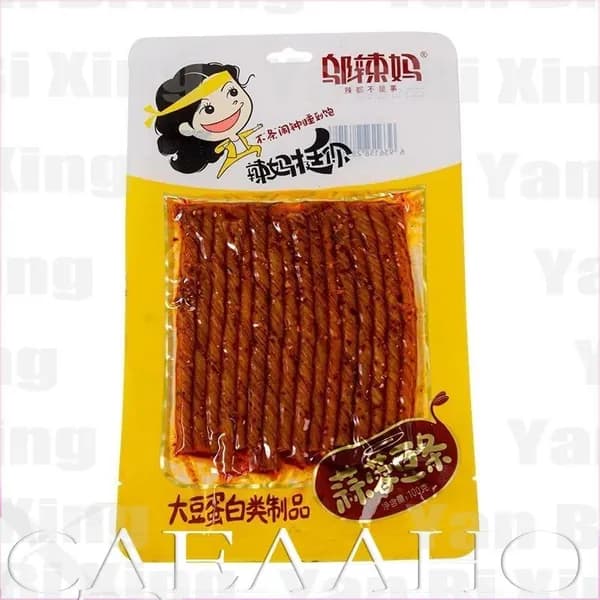 Закуска из соевых полосок Wulama, с чесноком, 100 г*2 шт.