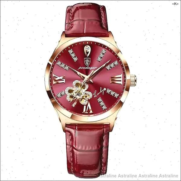 Женские часы с бриллиантами розовое золото