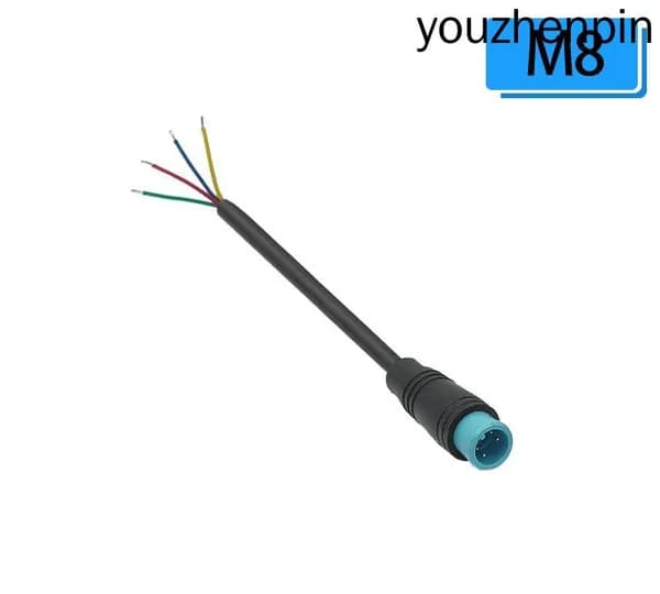 Разъем JULET M8 4PIN M Папа с кабелем 24см