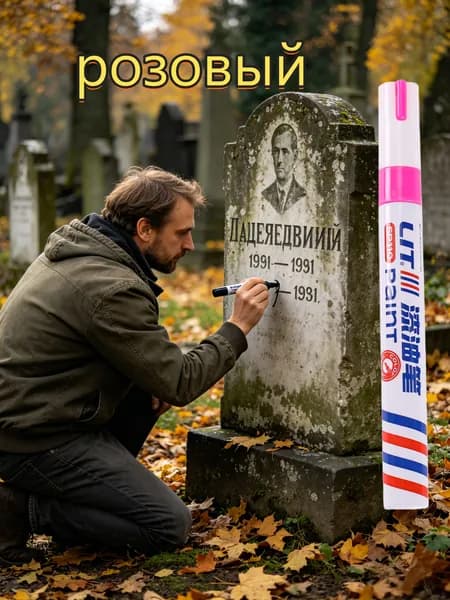 Маркер Масляный, толщина: 2.5 мм, 1 шт.для каллиграфии