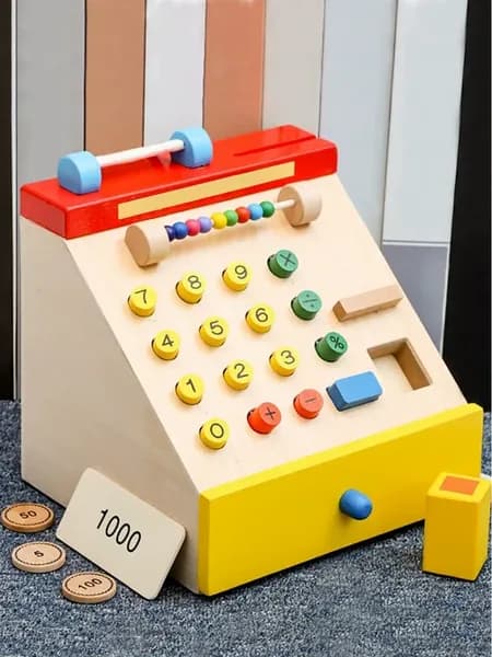 Игрушечный кассовый аппарат с детальной симуляцией