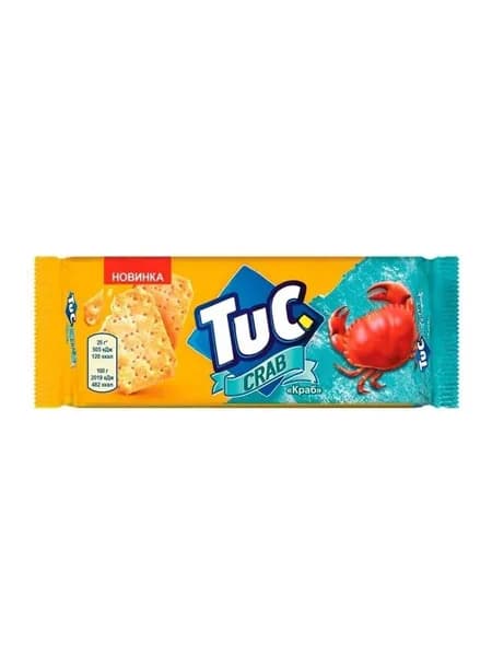 Печенье крекер Tuc С крабом, 1 шт 100 г