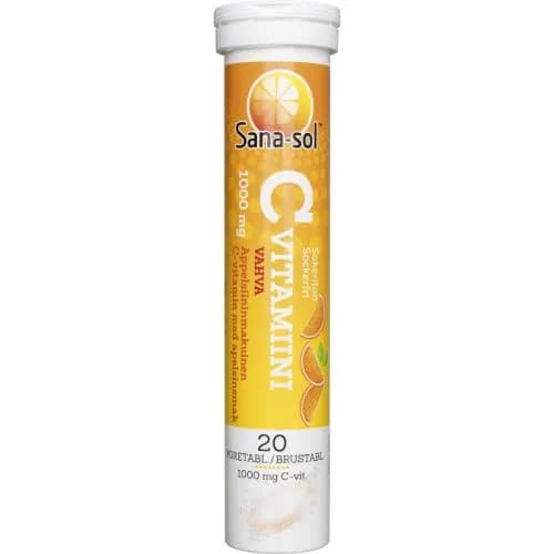 Sanasol c-vitaminii шипучие витамины апельсин 20 т