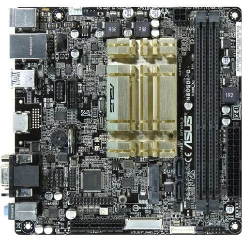 Asus N3050I-C Материнская плата ITX со встроенным процессором для сборки суперкомпактных бесшумных систем