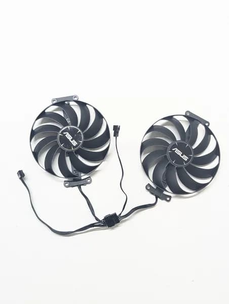 Кулеры вентиляторы 95 мм для Asus GeForce RTX 3060 3070 Ti Dual с подсветкой