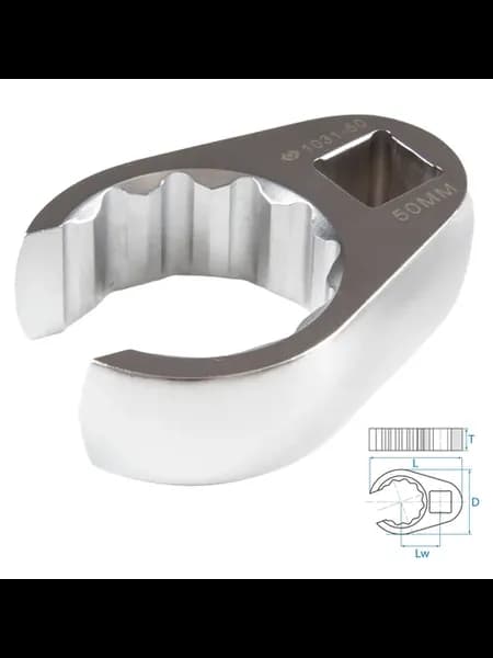 Ключ разрезной (воронья лапка) 50 мм, 3 4"