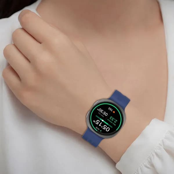 Силиконовый ремешок для Samsung Galaxy Watch 8/9 (40 мм), официальный, синий