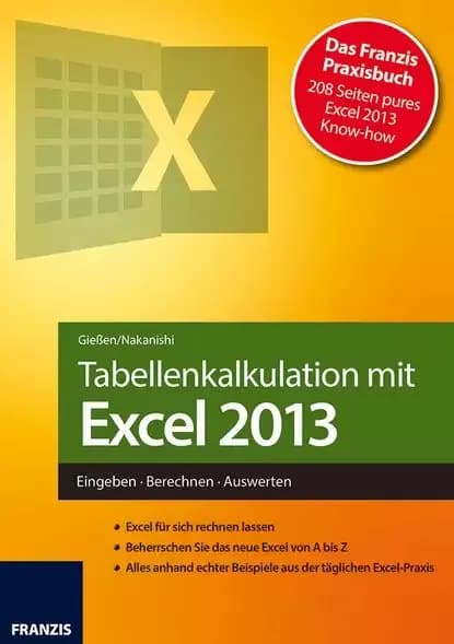 Tabellenkalkulation mit Excel 2013 | Nakanishi Hiroshi, Gießen Saskia | Электронная книга