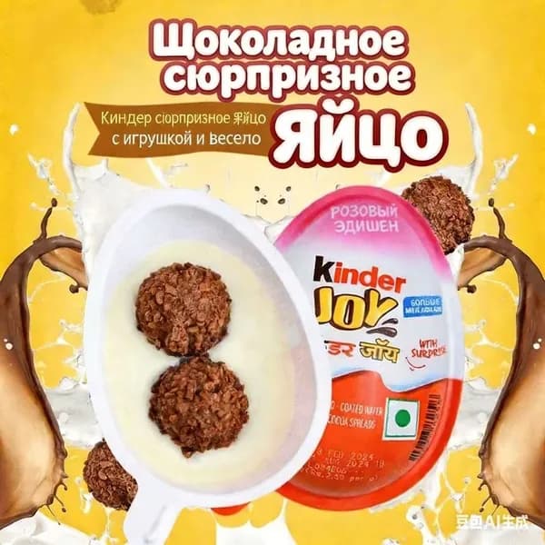 Kinder Joy Jianda Забавное яйцо для мальчиков и девочек (1 штука)