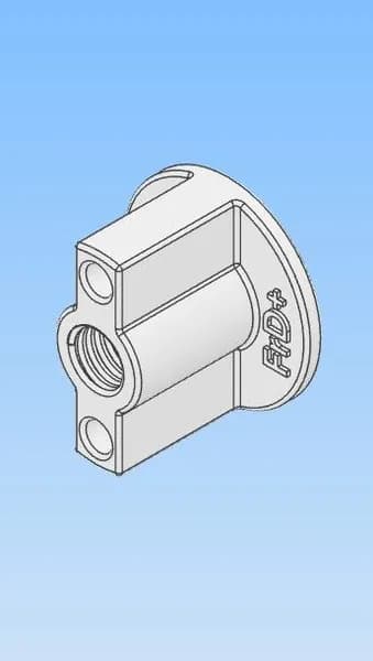 Гайка пластиковая "бабочка" М8x1,25, комплект 2 шт.(Цвет: Белый)