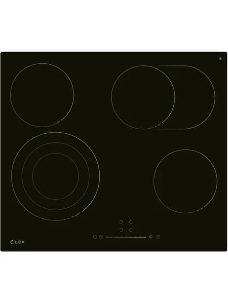 Электрическая варочная панель LEX EVH 642D BL, CHPE000024, Hi-Light, независимая, черный