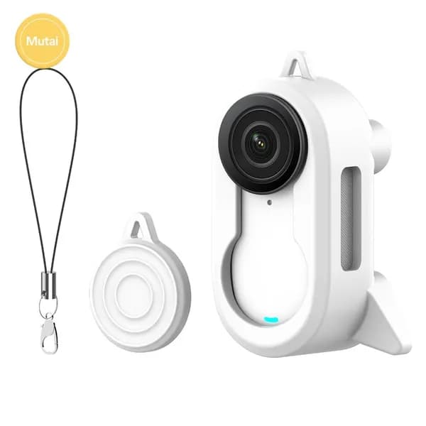 Чехол для экшн-камеры Insta360 GO3S и GO3 из силикона с функцией крепления булавкой и устойчивой опорой