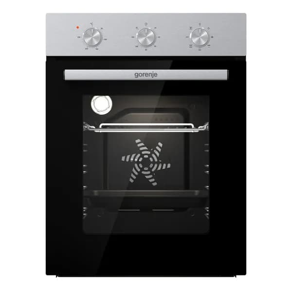 Духовой шкаф Gorenje BO4525E01X, встраиваемый, ширина 45 см., класс А, 49 л, Утапливаемые переключатели, Нержавеющая сталь