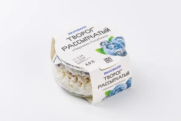 Творог рассыпчатый "Черника-голубика" 4%, 150 г