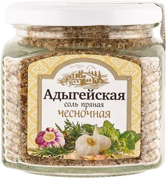 Соль адыгейская чесночная с/б, 450 г