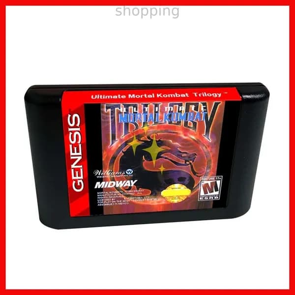 Игра Игровой картридж приставки 16 bit SEGA: Ultimate Mortal Kombat Trilogy (16 bit