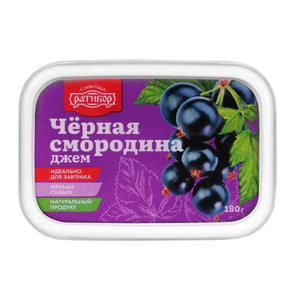 Джем Черная смородина Ратибор 180г