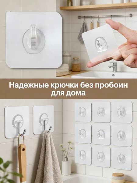 Рейлинг для кухни, ванной х 6 см х 6 см 1 предм. abs пластик прозрачный