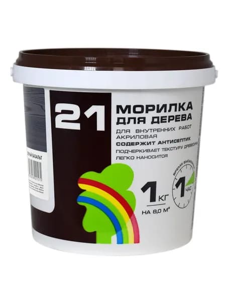 Морилка ВДАК водная антисептическая серый базальт 1 кг
