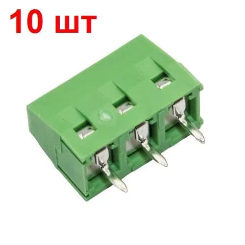 Клеммник на плату 10 шт. 3 конт. DG127-5.08-03P-14-00A