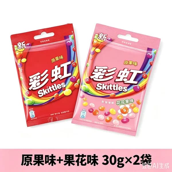 Сладости Skittles с необычным сочетанием цветов и фруктов в удобной упаковке