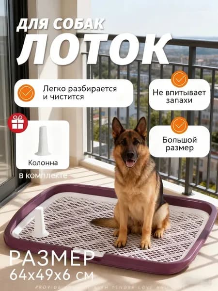 Лоток для собак под пеленку большой