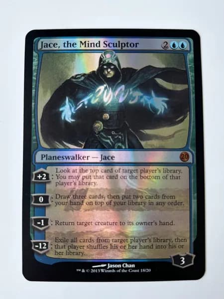 Портативные карты MTG Высококачественная карта из фольги Vault Джейс, скульптор ума18